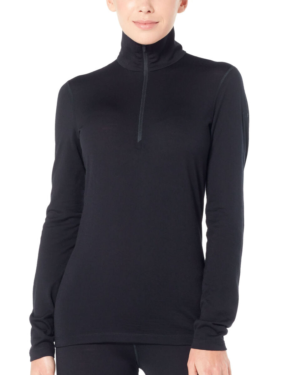 W Oasis LS Half Zip - Black ICEBREAKER ICEBREAKER   