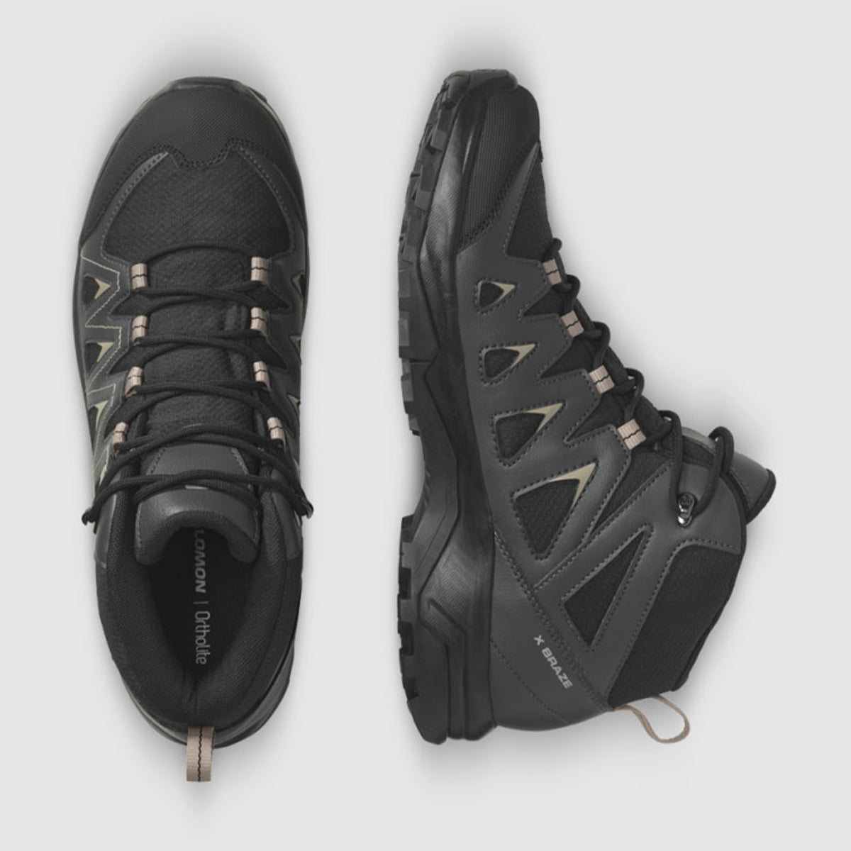 M X-Braze Mid GTX - Black/Phantm/Vinkh  SALOMON   