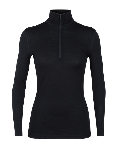 W Oasis LS Half Zip - Black ICEBREAKER ICEBREAKER   