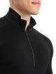 M 260 Tech LS Half Zip Black ICEBREAKER ICEBREAKER   